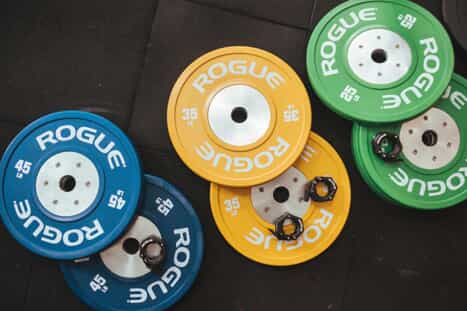 Colored weight plates